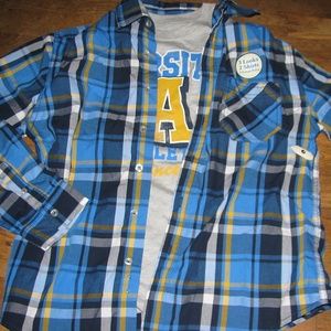 boys NEW size 18 Faded Glory layered shirts